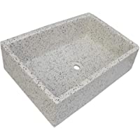 Terrazos Cantalejo - Pila- Pilón o pilona de Piedra Artificial Similar al Granito o mármol de 70x46x21 cm. (Dálmata)